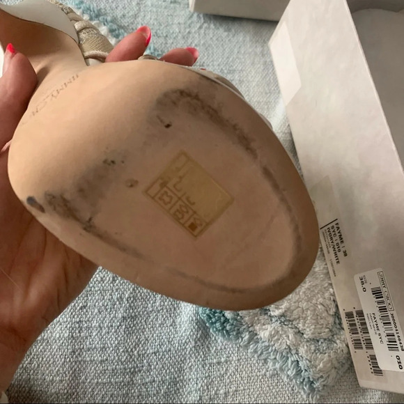 Jimmy Choo Ivory Lace Fayme Wedding Heel 38 - Picture 10 of 11